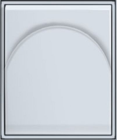 Kryt zásuvky ABB Element - bílá / ledová bílá - 5530E-21001