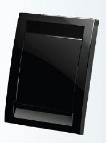Kryt zásuvky Hadice ve zdi - černý - HS5001B