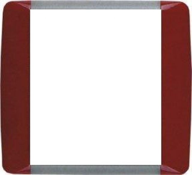 Einfachrahmen ELEMENT - Karminrot / Eisgrau - 3901E-11024