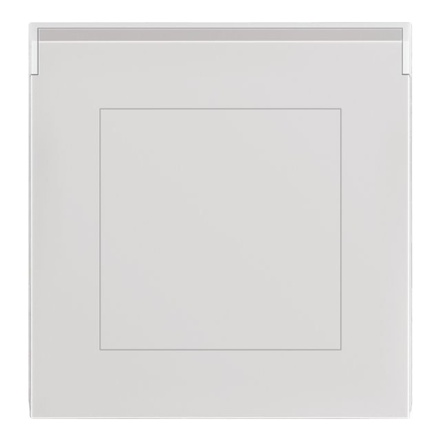 Vysávačová zásuvka ABB Levit - sivá/biela - 5530H-A0020016