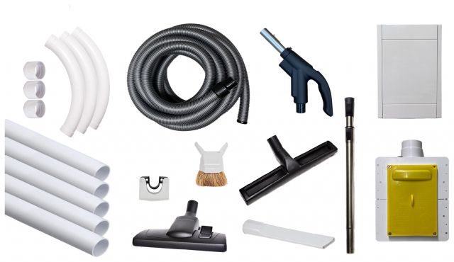 In-Wall Hose 12m - complete installation kit