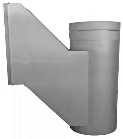 Section de prise coudée en acier inoxydable 300 mm - STL-003