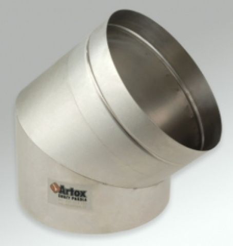 Edelstahlbogen 45° 400 mm - STL-020-4